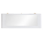 TOV Furniture Hollywood White Vanity Desk with Mirror