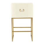 TOV Furniture Lisa Pleated Velvet Counter Stool