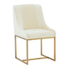 TOV Furniture Lisa Pleated Velvet Dining Chair