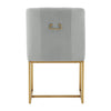 TOV Furniture Lisa Pleated Velvet Dining Chair