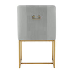 TOV Furniture Lisa Pleated Velvet Dining Chair