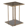 TOV Furniture Emma Ash & Glass Side Table