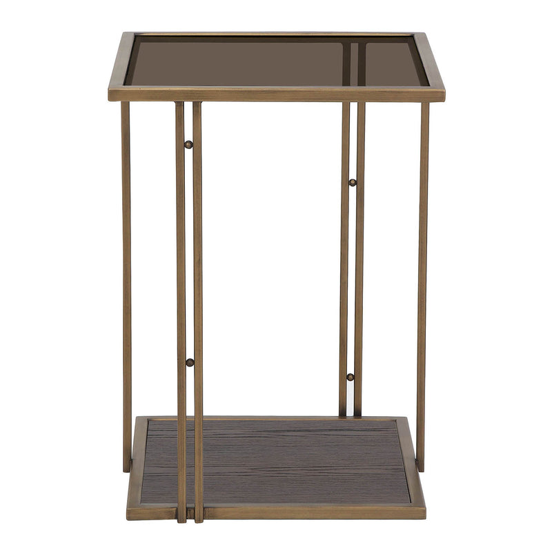 TOV Furniture Emma Ash & Glass Side Table