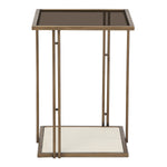 TOV Furniture Emma Ash & Glass Side Table