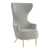 TOV Furniture Julia Velvet Channel Tufted Wingback Chair