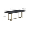 TOV Furniture Mason Black Dining Table