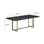 TOV Furniture Mason Black Dining Table