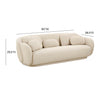 TOV Furniture Misty Cream Boucle Sofa