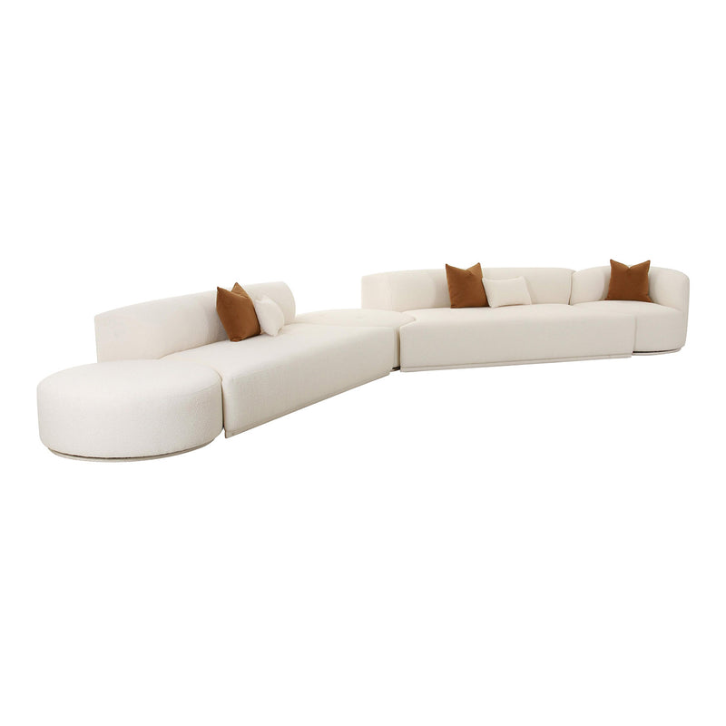 TOV Furniture Fickle 5 Piece Modular Chaise Sectional Sofa