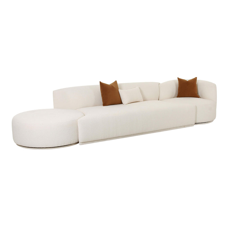 TOV Furniture Fickle 3 Piece Chaise Modular Sofa