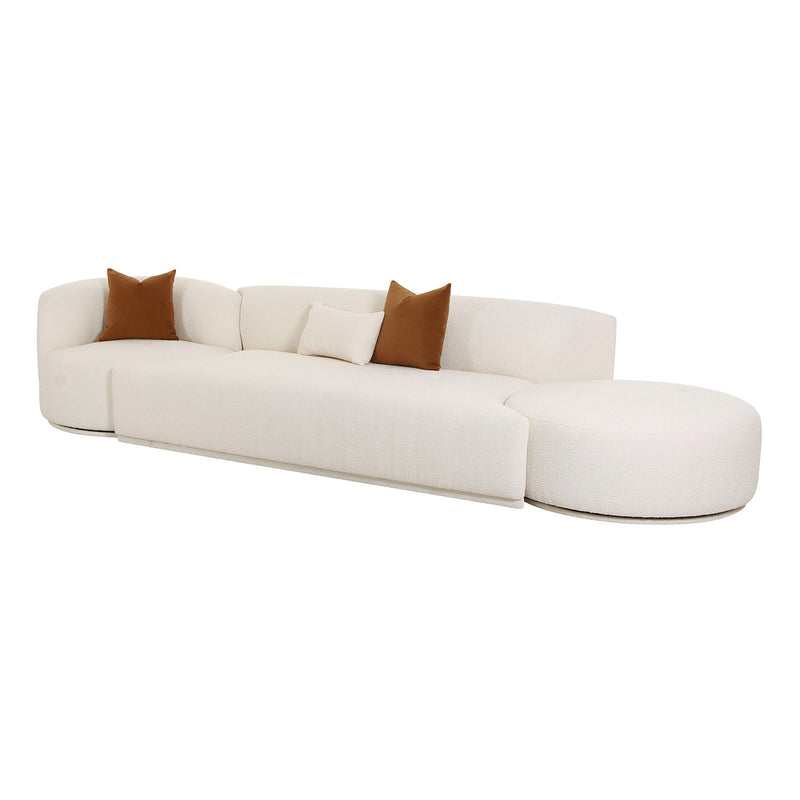 TOV Furniture Fickle 3 Piece Chaise Modular Sofa