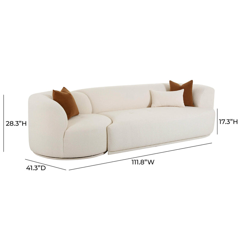 TOV Furniture Fickle 2 Piece Modular RAF Sofa