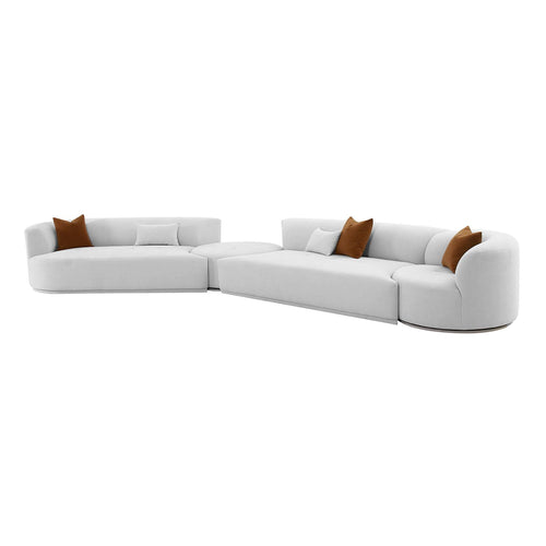 TOV Furniture Fickle 4 Piece Modular LAF Sectional Sofa