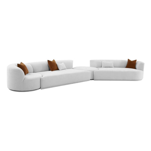 TOV Furniture Fickle 4 Piece Modular RAF Sectional Sofa