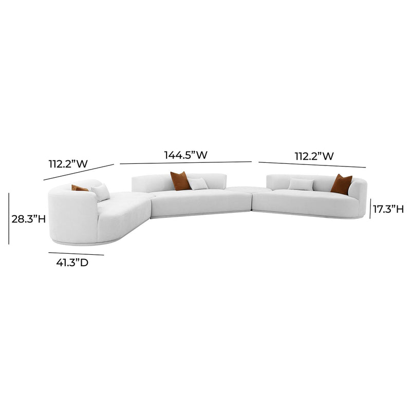 TOV Furniture Fickle 5 Piece Modular Sectional Sofa