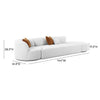 TOV Furniture Fickle 3 Piece Chaise Modular Sofa