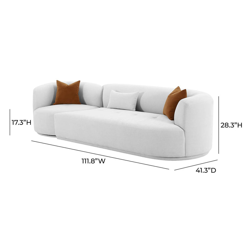 TOV Furniture Fickle 2 Piece Modular RAF Sofa