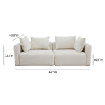 TOV Furniture Hangover Boucle Loveseat