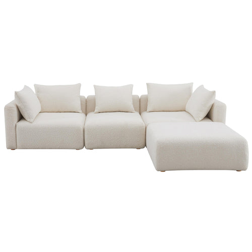 TOV Furniture Hangover Boucle 4 Piece Modular Sectional