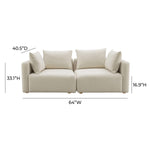 TOV Furniture Hangover Linen Loveseat