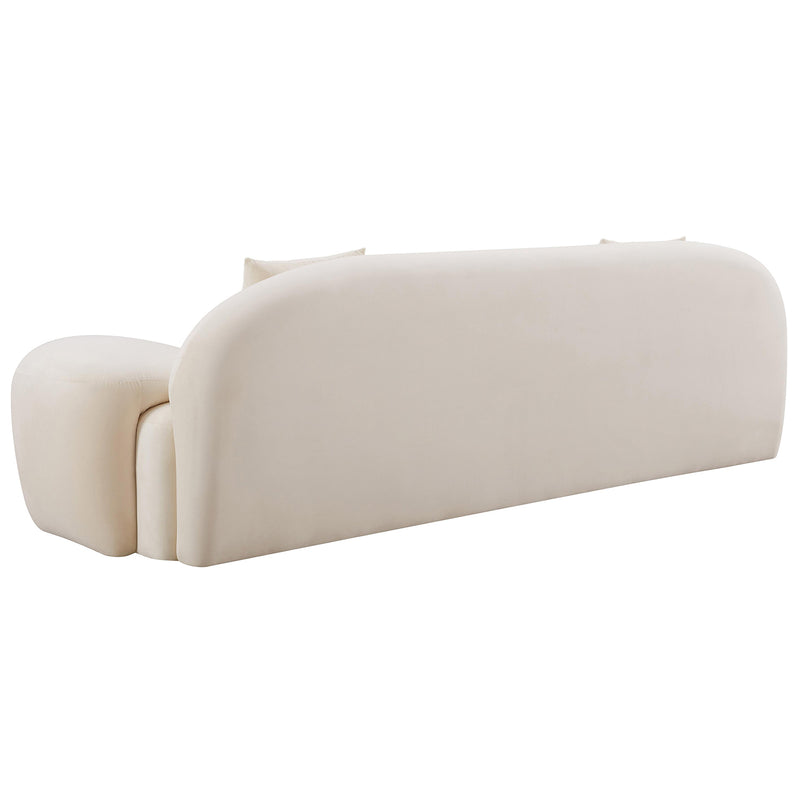 TOV Furniture Allegra Cream Velvet Sofa