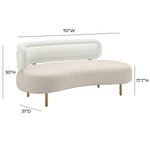 TOV Furniture Tischa Velvet Sofa