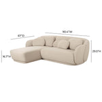 TOV Furniture Misty Boucle Sectional Sofa