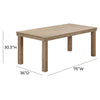 TOV Furniture Cassie Outdoor Rectangular Dining Table