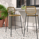 TOV Furniture Lucy Natural Dyed Cord Outdoor Counter Stool