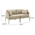 TOV Furniture Kapri Modular Outdoor Loveseat