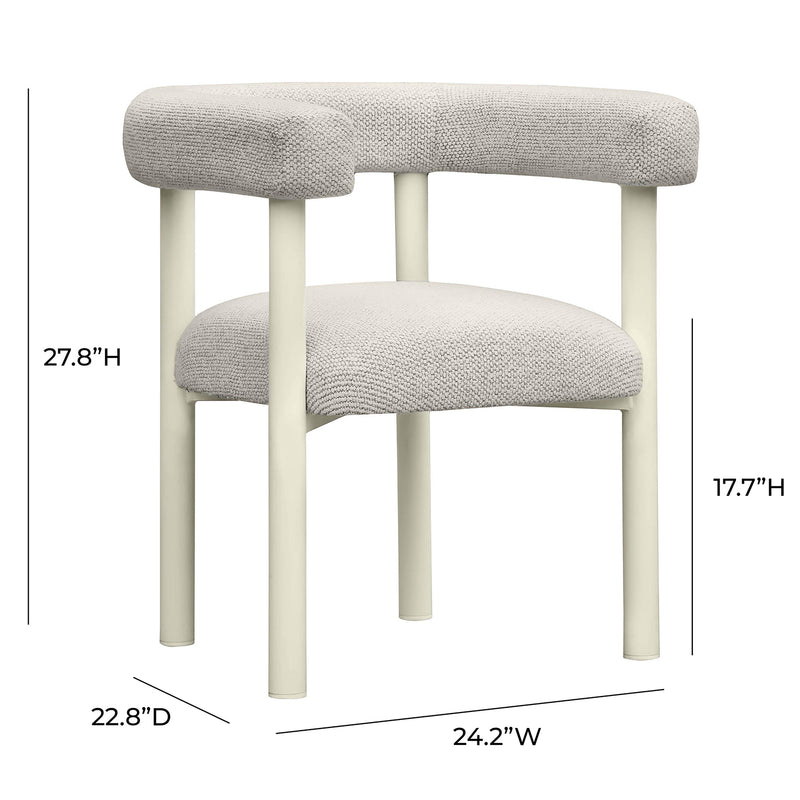 TOV Furniture Jackie Outdoor Textured Dining Chair