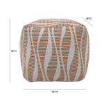 TOV Furniture Ember Woven Pouf