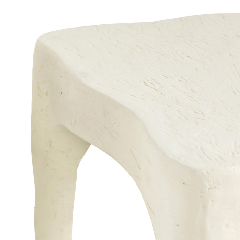 TOV Furniture Skully Cream Textured Indoor/Outdoor Side Table