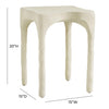 TOV Furniture Skully Cream Textured Indoor/Outdoor Side Table