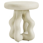 TOV Furniture Maddie Cream Textured Indoor/Outdoor Side Table