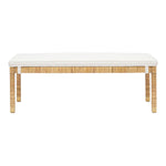 TOV Amara Woven Rattan Bench