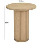 TOV Furniture Chelsea Ash Wood Entry Table