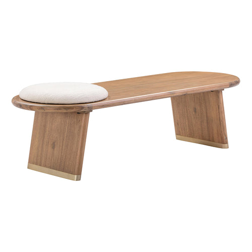 TOV Furniture Samantha Boucle Seat Bench