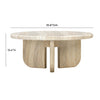 TOV Furniture Patrizia Concrete Round Coffee Table