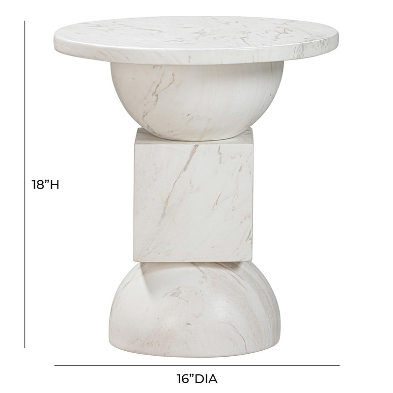 TOV Furniture Chip Indoor/Outdoor Side Table