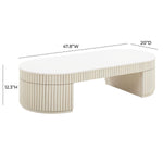 TOV Furniture Bella Oval Coffee Table