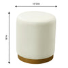 TOV Furniture Opal Gold Base Ottoman