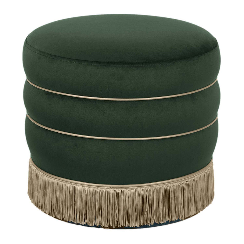 TOV Furniture Lakka Velvet Ottoman