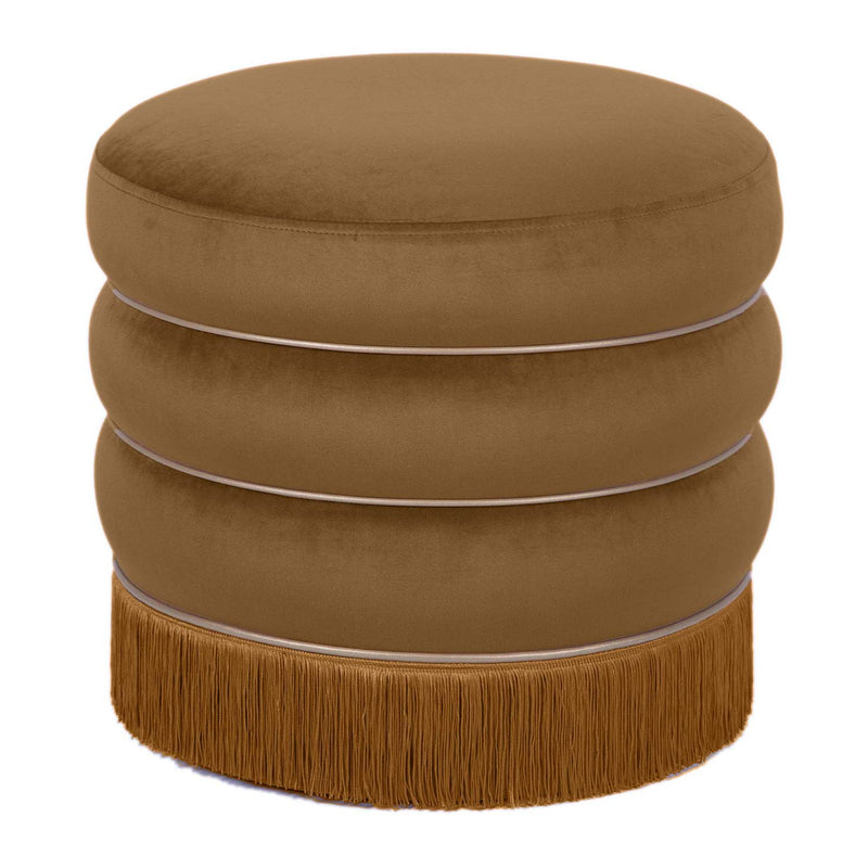 TOV Furniture Lakka Velvet Ottoman