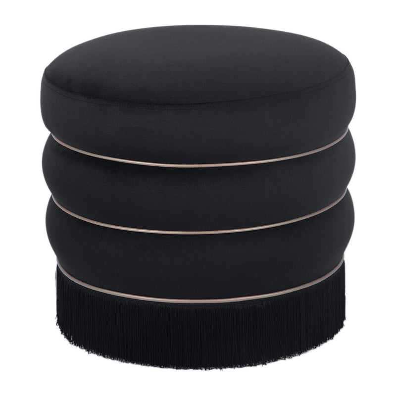 TOV Furniture Lakka Velvet Ottoman