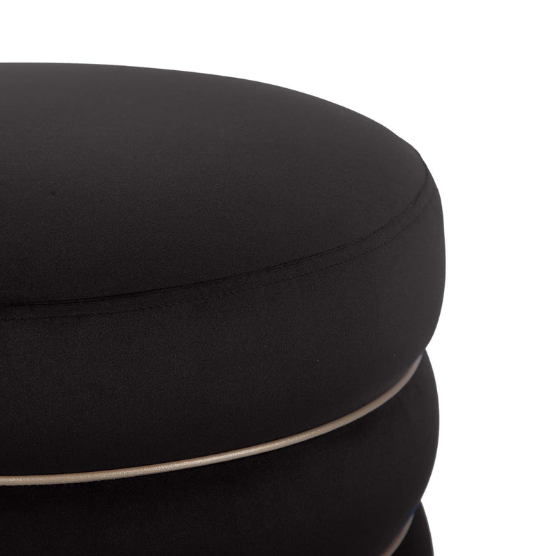 TOV Furniture Lakka Velvet Ottoman