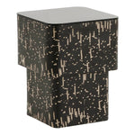 TOV Furniture Faye Black Glass Side Table