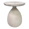 TOV Furniture Gina Travertine Side Table