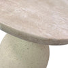 TOV Furniture Gina Travertine Side Table