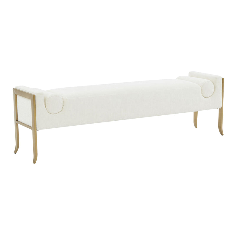 TOV Furniture Ines Textured Velvet Bench